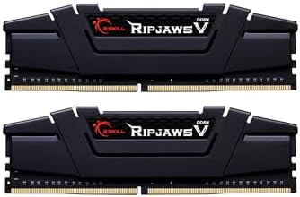 G.SKILL RipjawsV Series DDR4 RAM (XMP) 128GB (4x32GB) 3200MT/s CL16-18-18-38 1.35V Intel AMD Desktop Computer Memory U-DIMM - Black (F4-3200C16Q-128GVK)|B083TB9VV2