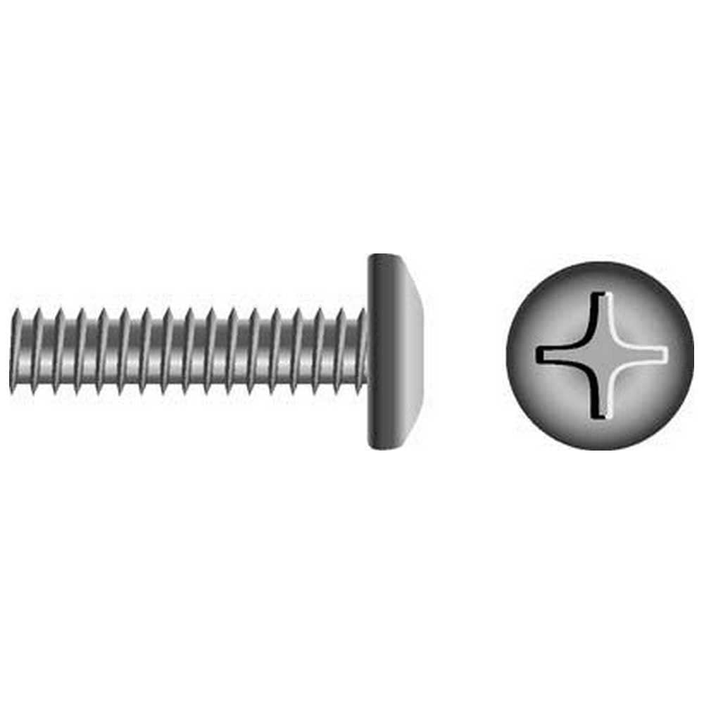 Seachoice MP0830SC Stainless Steel Phillips Machine Screw Pan Head