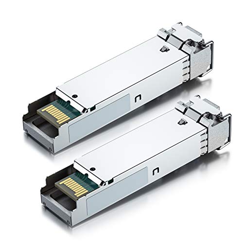 10Gtek 𝟭𝟬/𝟭𝟬𝟬/𝟭𝟬𝟬𝟬𝗕𝗮𝘀𝗲-𝗧 𝗖𝗼𝗽𝗽𝗲𝗿 𝗦𝗙𝗣, Auto-Negotiation SFP to RJ45 Mini-GBIC Transceiver or Cisco GLC-T(10/100/1000)/SFP-GE-T(10/100/1000) Pack of 2|B09NNMP934