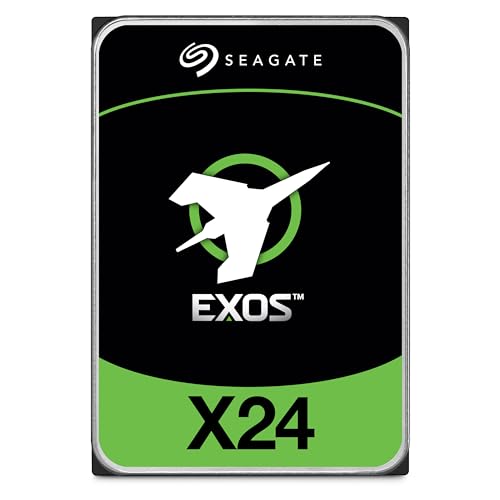 Seagate Exos X24 20TB Enterprise Internal Hard Drive HDD - 12GB/s SATA 7200RPM 2.5M MTBF (ST20000NM002H)|B0CN5LH117