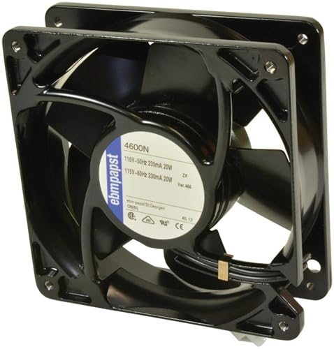 EBM-PAPST 4600N-466 20W 230MA 115V-AC 106CFM Cooling Fan 119X119X38MM D534805|B01IAGGTOQ