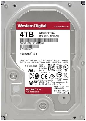 Western Digital 24TB WD Red Pro NAS Internal Hard Drive HDD - 7200 RPM, SATA 6 Gb/s, CMR, 512 MB Cache, 3.5" - WD240KFGX|B0D24TQK3Q