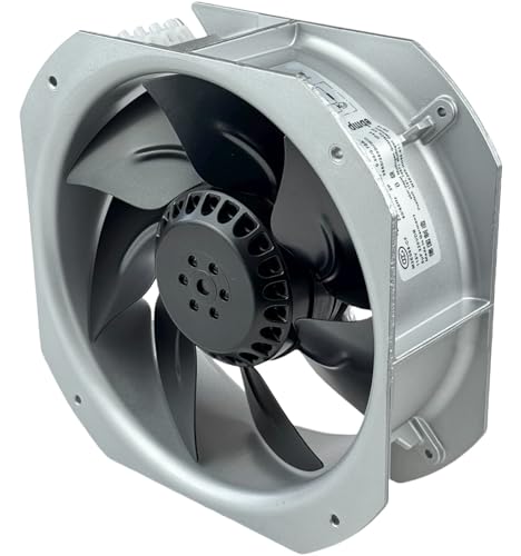 for EBM-PAPST W2E200-HH86-01 Cooling Fan, 115V 80W 0.58-0.70A 50/60Hz axial Flow Fan, 5uF 220VDB 225×225×80mm Fan|B0DSPZHG6P