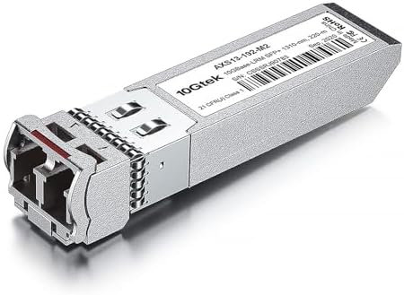 10Gtek 1000BASE-SX Gigabit SFP LC Multi-Mode Transceiver, Mini-GBIC Module for Cisco GLC-SX-MMD/GLC-SX-MM/SFP-GE-S, Ubiquiti UniFi UF-MM-1G, Meraki, Fortinet, TP-Link, 850nm, DDM, 550m, Pack of 2|B077SVS65C