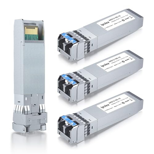 ipolex SFP+ 10GBase LR Singlemode Module, 10G SFP LC 1310nm Fiber Optic Transceiver for Cisco SFP-10G-LR, Ubiquiti UniFi UF-SM-10G, Meraki MA-SFP-10GB-LR, Netgear AXM762, Mikrotik and More, up to 10KM|B01EN33WYK
