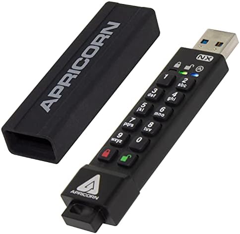 Apricorn 2TB Aegis Padlock USB 3.0 256-Bit AES XTS Hardware Encrypted & Aegis Secure Key 3 NX 64GB 256-bit Encrypted FIPS 140-2 Level 3 Validated Secure USB 3.0 Flash Drive, ASK3-NX-64GB, Black|B0CTXBD463