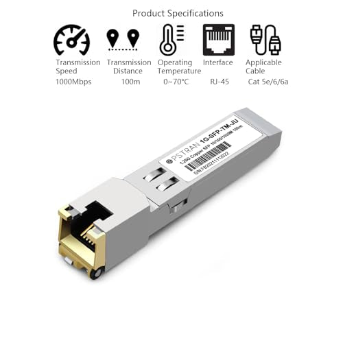 1000BASE-SX SFP Optical Transceiver Module Compatible with HPE Aruba J4858D J4858DCM JL745A Q8N53A ProCurve J4858C J4858B J4858A 850nm 550m DDM Duplex LC MMF 10pcs/Pack|B09MTS8WKP