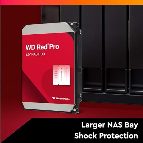 Western Digital 16TB WD Red Pro NAS Internal Hard Drive HDD - 7200 RPM, SATA 6 Gb/s, CMR, 512 MB Cache, 3.5" - WD161KFGX|B08K3VVKSW