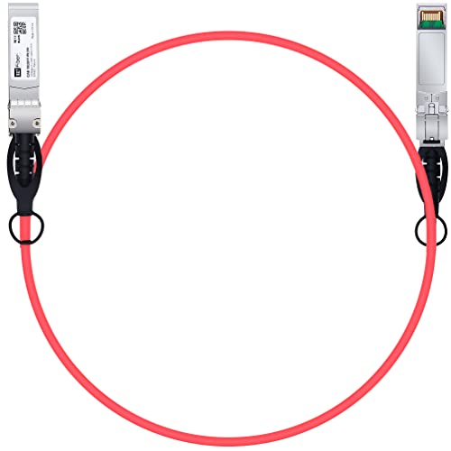 H!Fiber 2 Pack SFP+ Cable, 10G SFP+ DAC, 0.5M(1.64ft), Passive Direct Attach Copper Twinax Cable for Cisco SFP-H10GB-CU0.5M, Ubiquiti UniFi UC-DAC-SFP+, Meraki, Mikrotik, Intel, Fortinet, Netgear|B09K7DZD6N