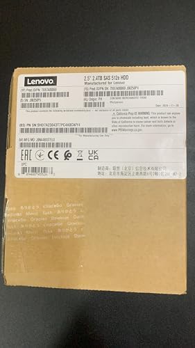 Lenovo 7XB7A00069 Think System 2.5" 2.4TB 10K SAS 12Gb Hot Swap 512E Hard Drive