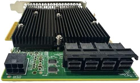 SAS HBA Card Compatible with LSI 9300-16i IT Mode PCIe SATA Expansion Card, 16-Port 12Gbs PCIe 3.0 x8, SAS Expander Support, HBA Controller 4X SFF-8643 Internal, for ZFS TrueNAS unRAID NAS