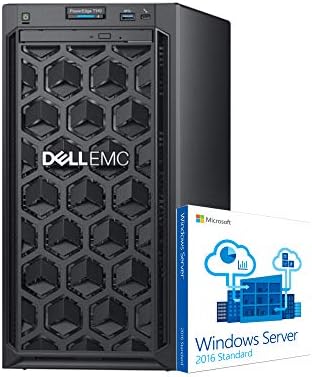Dell PowerEdge T140 Mini Tower Server with Intel Xeon 3.3GHz CPU, 64GB DDR4 RAM, 16TB HDD Storage, RAID, Windows 2019 (Renewed)|B081K9Z8DC