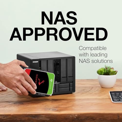 Seagate IronWolf 12TB NAS Internal Hard Drive HDD – CMR 3.5 Inch SATA 6Gb/s 7200 RPM 256MB Cache for RAID Network Attached Storage (ST12000VNZ008/ST12000VN0008