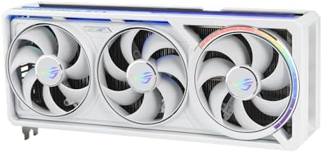 ASUS ROG Astral GeForce RTX 5090 White OC Edition Gaming Graphics Card (PCIe 5.0, 32GB GDDR7, HDMI/DP 2.1, 3.8-slot, 4fan design, Axial-tech fans, patented vapor chamber, Phase-change GPU thermal pad