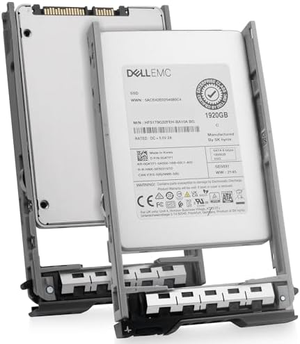 Dell 1.92TB SATA 6Gb/s 3D TLC 2.5in PowerEdge Enterprise Mixed-Use SSD for: R630, R730, R730xd, R620, R830, R720, R320, R610, R710, R720, R230, R210, R410, T110, R510 0GKTF1 GKTF1 G13 (Renewed)|B0G1ZC463Y