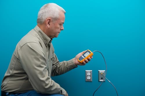 Fluke Networks - 5018508 MS-POE MicroScanner Copper Cable Verifier and PoE tester for RJ-45 Category 5-6A Ethernet Cables, Identifies Supplied Class 0-8 Power from Ethernet PSE Devices