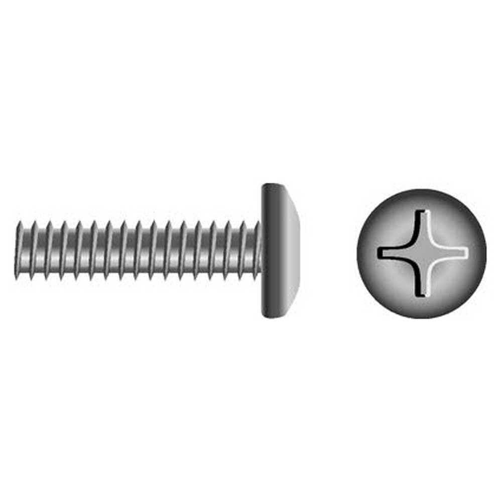 Seachoice MP0827SC Stainless Steel Phillips Machine Screw Pan Head