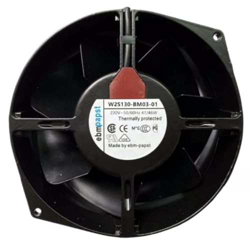 W2S130-BM03-01 17.2CM 230V 47/46W 17255 172X150X55MM 2-Wire Cooling Fan|B0FSX2JX22