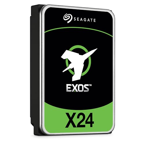 Seagate Exos X24 20TB Enterprise Internal Hard Drive HDD - 12GB/s SATA 7200RPM 2.5M MTBF (ST20000NM002H)|B0CN5LH117