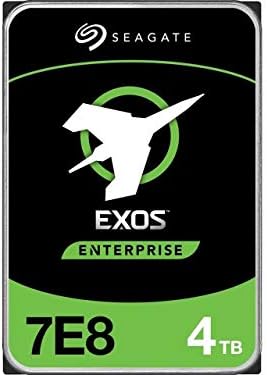 Seagate Exos 7E8 4TB Internal Hard Drive Enterprise HDD – 3.5 Inch 512n SATA 6Gb/s, 7200RPM, 256MB Cache – Frustration Free Packaging (ST4000NM000A