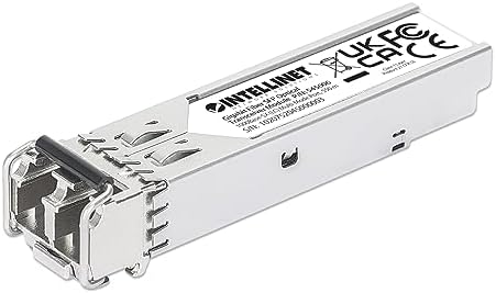 Intellinet 1000Base-SX SFP to LC Multi-Mode Mini GBIC Module 1G Fiber Transceiver - Cisco GLC-SX-MM Compatible - Wavelength 850 nm - Hot Plugging - Up to 550 m. – 545006-SGL|B001P8B4FG