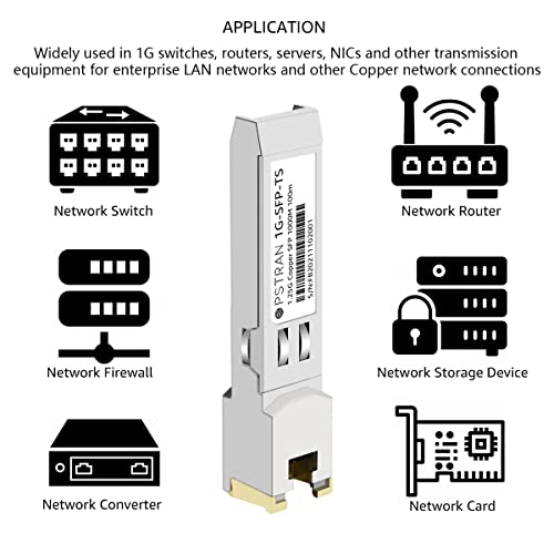 1000BASE-SX SFP Optical Transceiver Module Compatible with HPE Aruba J4858D J4858DCM JL745A Q8N53A ProCurve J4858C J4858B J4858A 850nm 550m DDM Duplex LC MMF|B09MTW3HVB