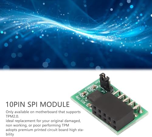 GOWENIC TPM 2.0 Module, 10 Pin SPI TPM 2.0 Module for for SuperMicro AOM TPM 9670V S, High Safety 9670 Chipset, SPI Interface, Stable Performance|B0CM6SQN2C
