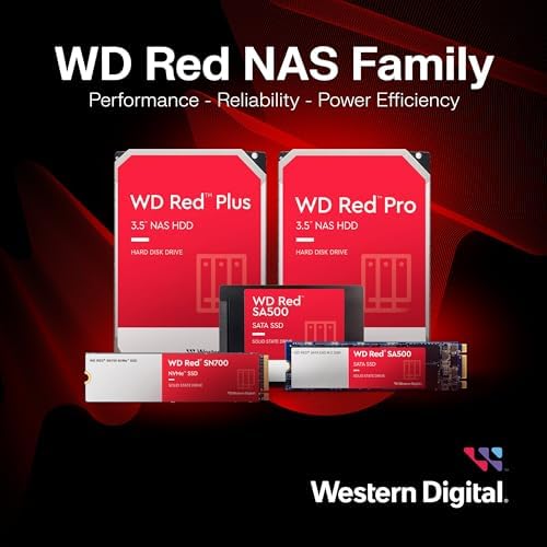 Western Digital 24TB WD Red Pro NAS Internal Hard Drive HDD - 7200 RPM, SATA 6 Gb/s, CMR, 512 MB Cache, 3.5" -WD241KFGX|B0DZY2TN8T