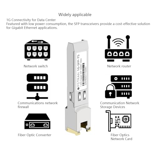 1000BASE-SX SFP Optical Transceiver Module Compatible with HPE Aruba J4858D J4858DCM JL745A Q8N53A ProCurve J4858C J4858B J4858A 850nm 550m DDM Duplex LC MMF|B09MTW3HVB