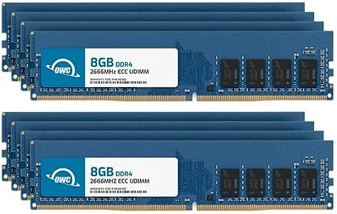 OWC 32GB (2x16GB) DDR4 2666MHz PC4-21300 CL19 2RX8 ECC Unbuffered UDIMM 1.2V 288-pin Workstation Server Memory RAM|B0C93KJ3CD
