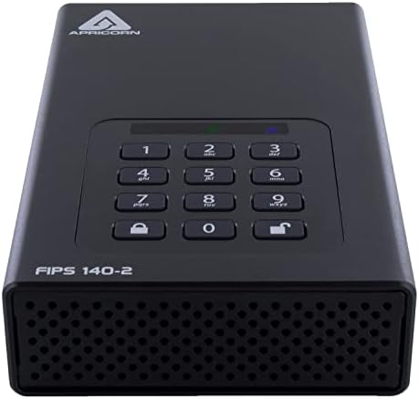 Apricorn Aegis Padlock DT 2TB USB 3.0/USB 2.0 External Hard Drive, Black|B00KADVVTQ