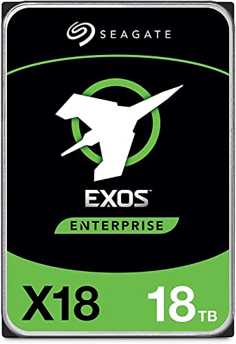 Seagate (Recertified) Exos X18 18TB Enterprise HDD - CMR 3.5 Inch Hyperscale SATA 6Gb/s, 7200 RPM, 512e and 4Kn FastFormat, Low Latency with Enhanced Caching (ST18000NM000J)|B08L5GQR5V