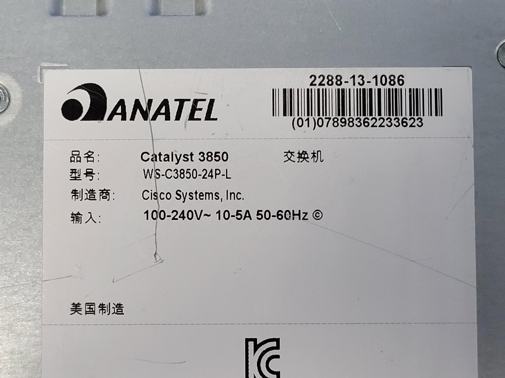 Cisco Catalyst WS-C3850-24P-L 24 Port PoE+ Ethernet Switch 715W AC 4x 1G Mod
