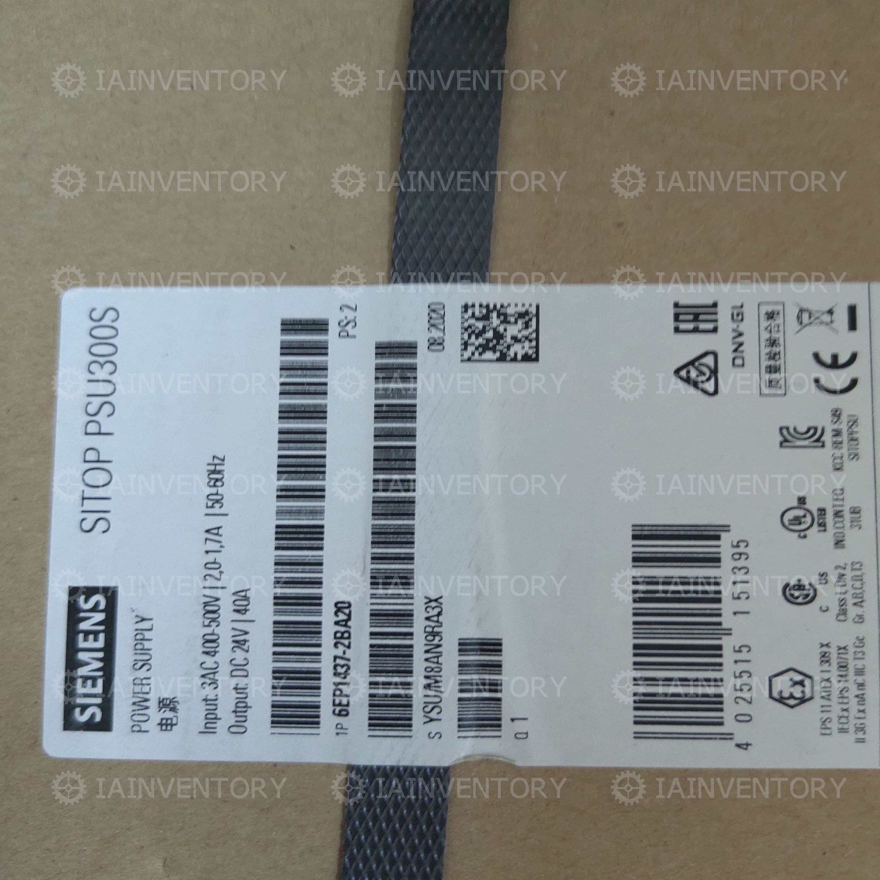 Siemens power supply 6EP1437-2BA20 6EP1 437-2BA20