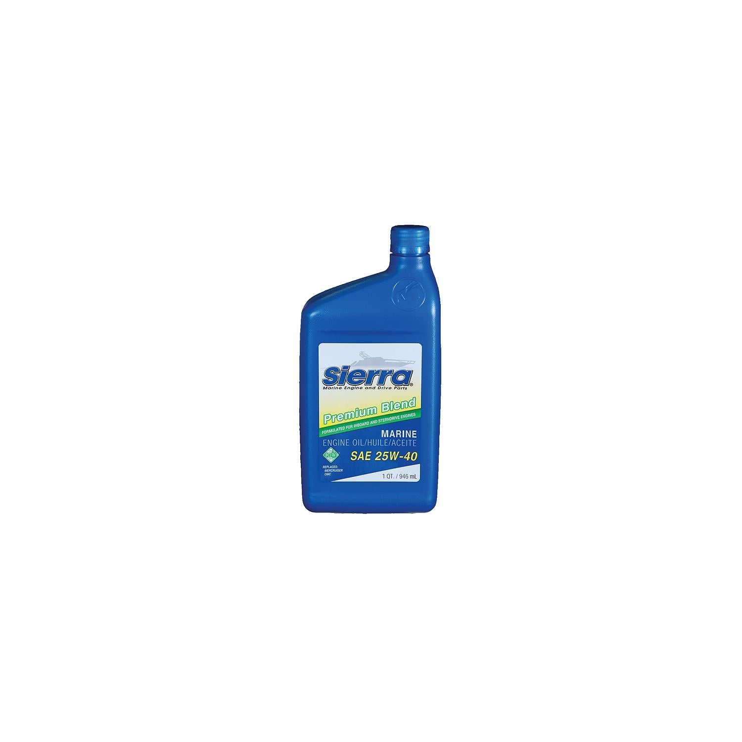 Sierra 94007 Oil-25W40 FCW I/O-I/B, 55 Gal. Drum