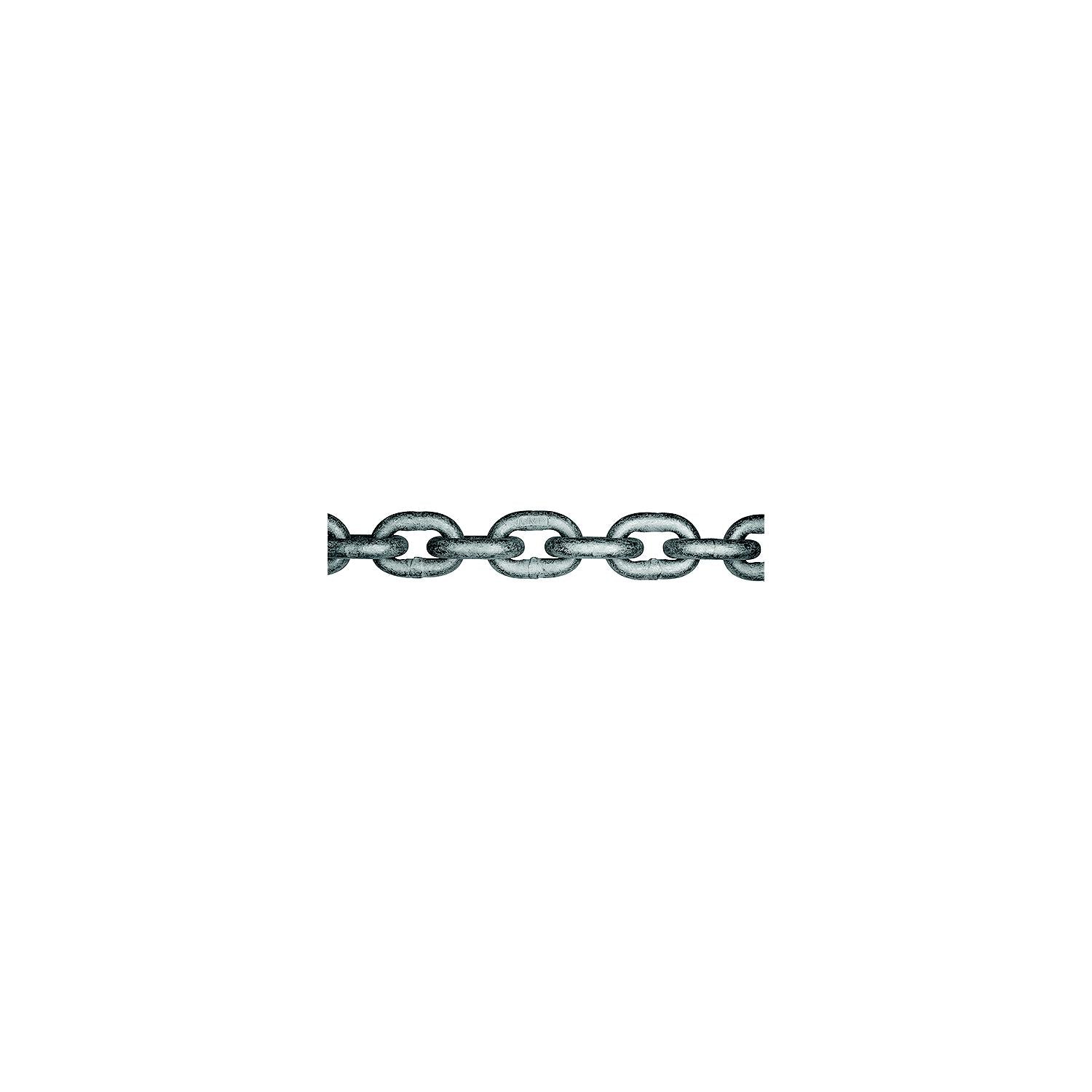 Grade 30 Proof Coil Hot Dip Galvanized Chain, 1/4" x 141' Pail