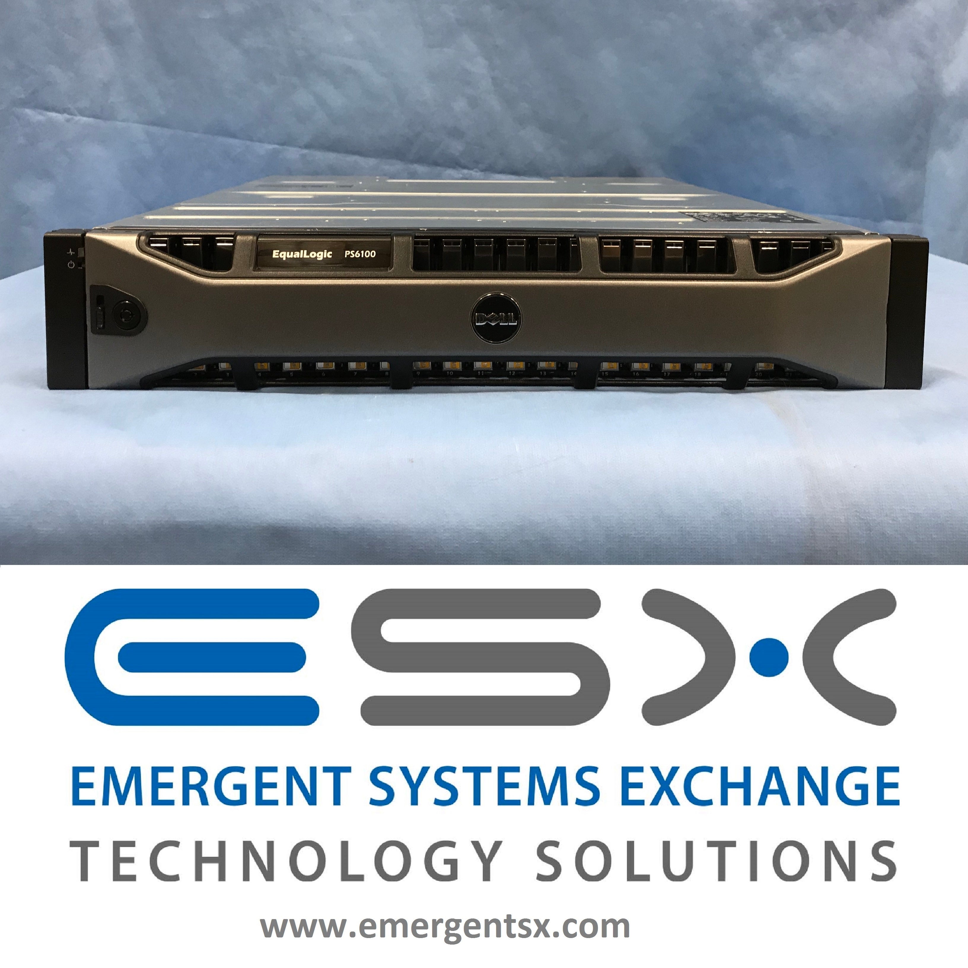 Dell EqualLogic PS6110XS Storage - 17x 900GB 10k, 7x 400GB SSD 2x 10G Controller