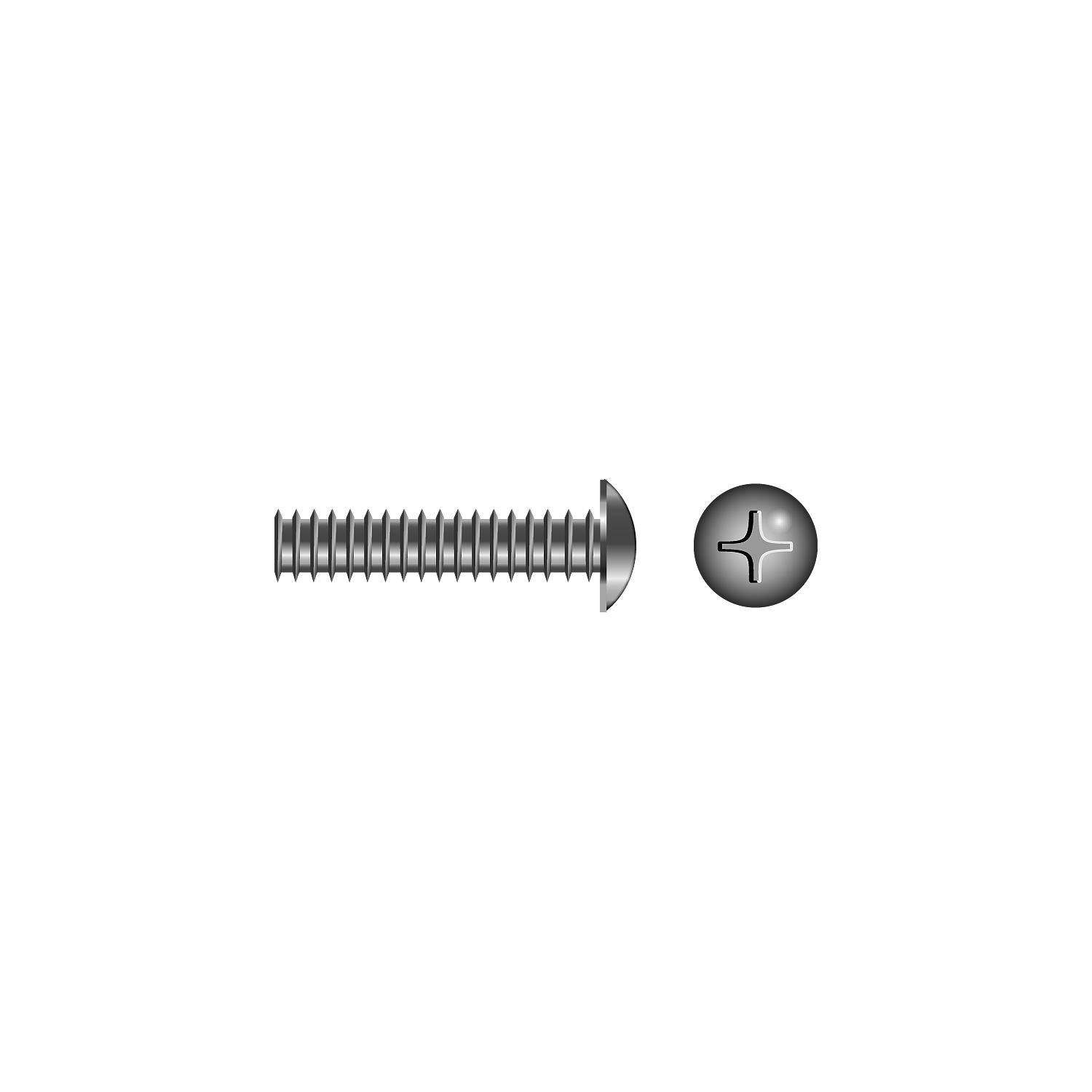 Seachoice SC0868 Phillips Machine Screw Truss Head 1/4-20 x 1"