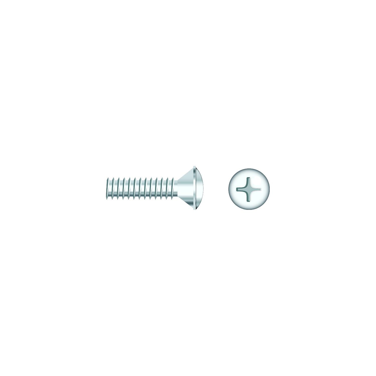 Seachoice SC856CH 01803 Chrome Plated SS Phillips Machine Screw Oval Head, 1/4-20 x 1-1/2"