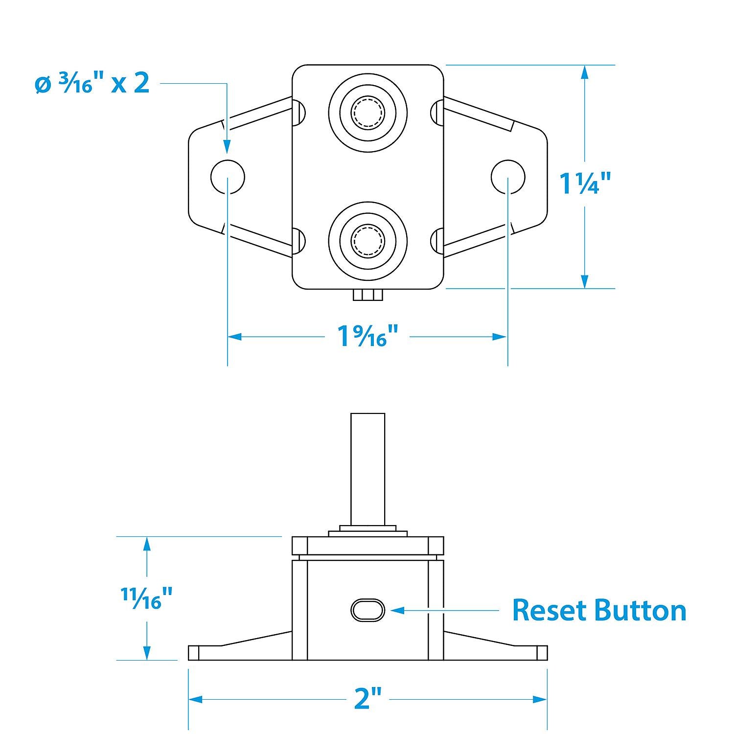 Seachoice 50-13071 Manual Circuit Breaker
