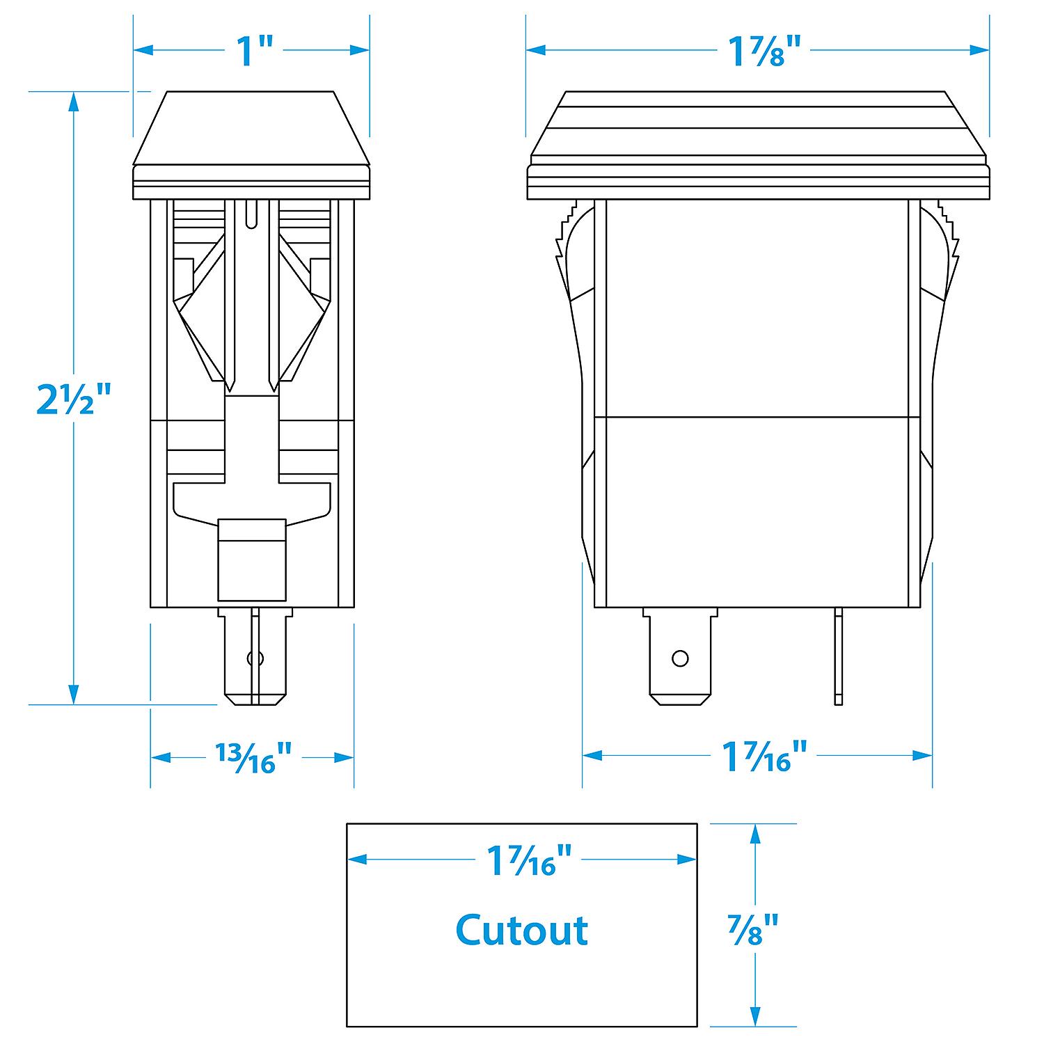 Seachoice A13-208 Dual USB Outlet, 12-24V