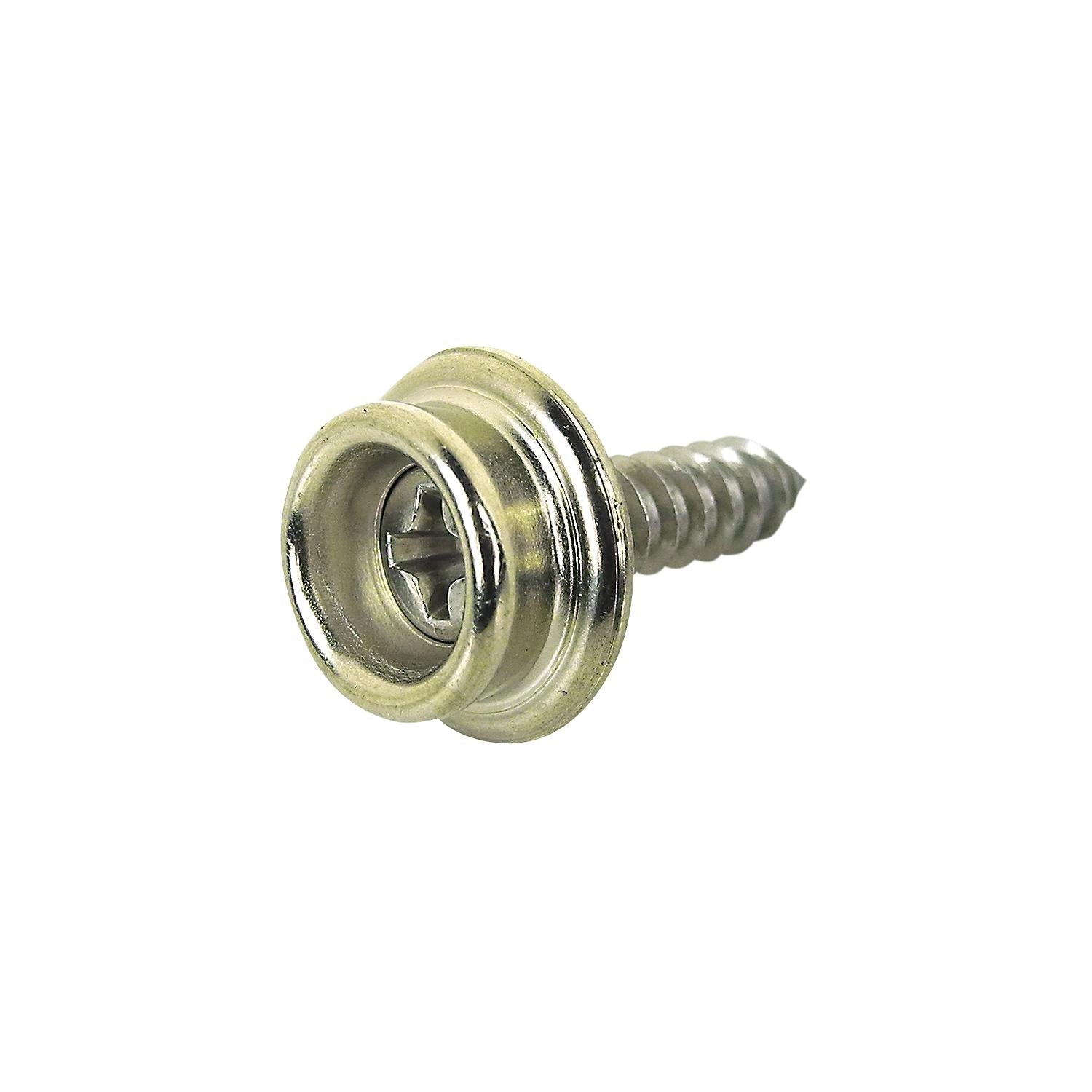 Seachoice MP7251SC SS Button Stud w/ Tapping Screw #8 x 5/8", Qty. 6