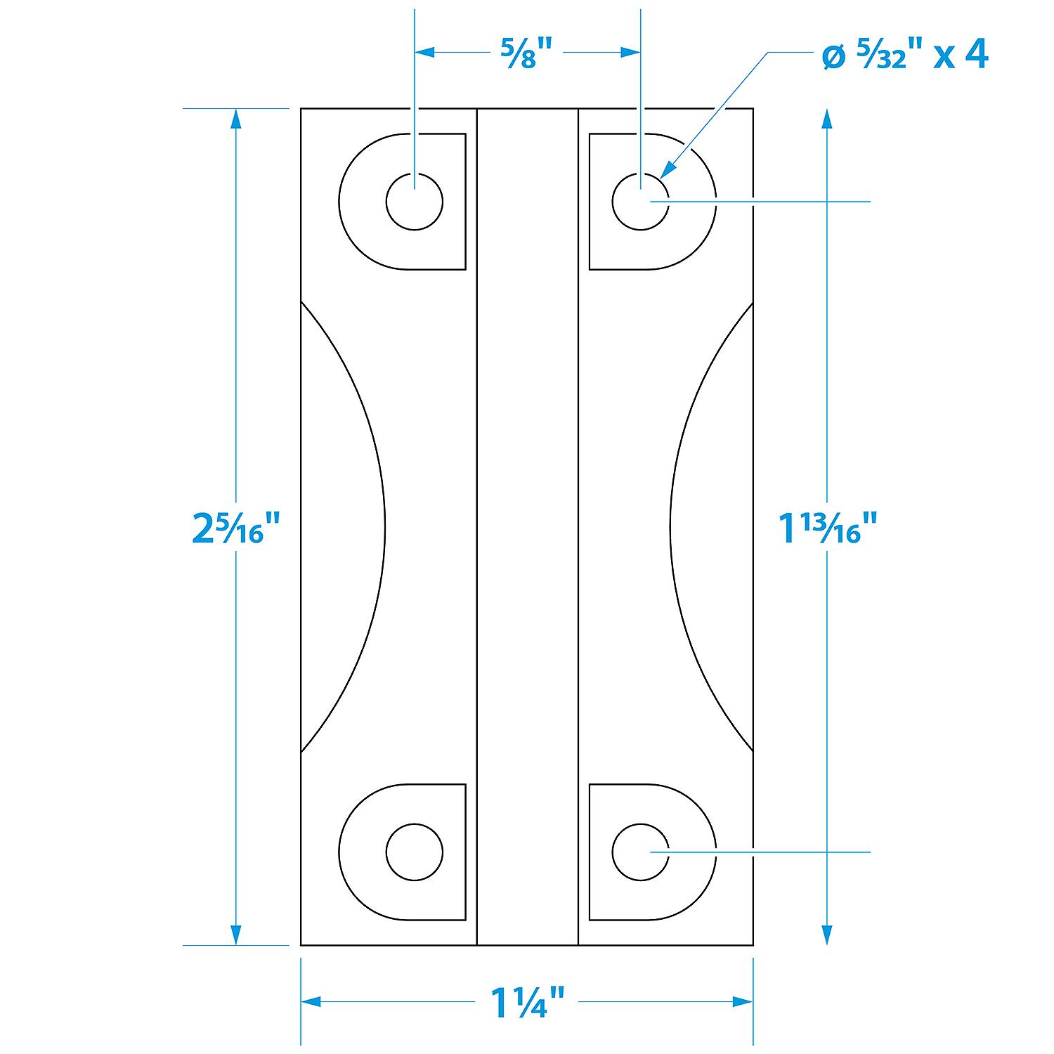 Seachoice 76901 Replacement Hinges For Igloo Coolers 28 to 162 QT (2 Per Pack)