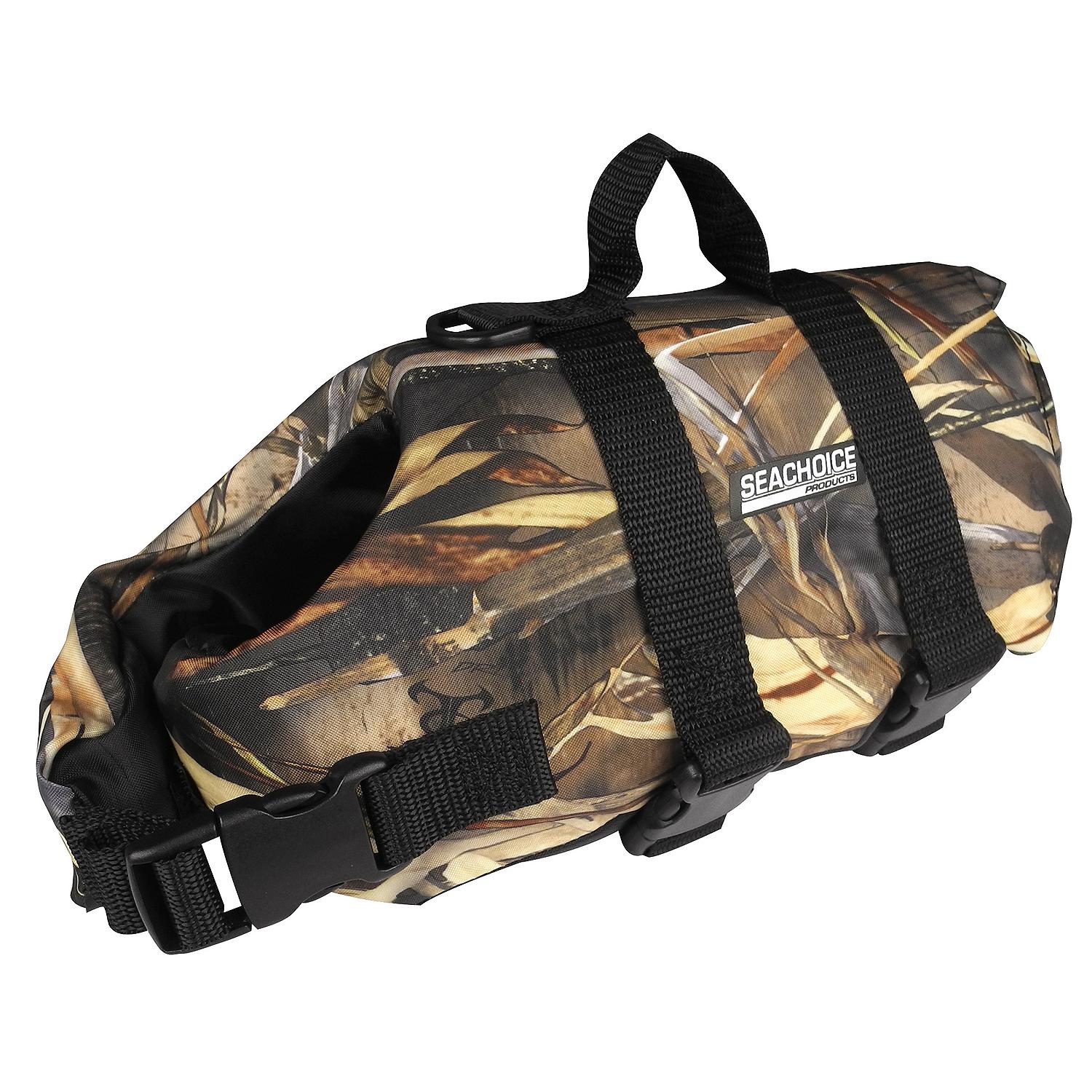 Seachoice DV-L-86490 Dog Life Vest Camo, Lg