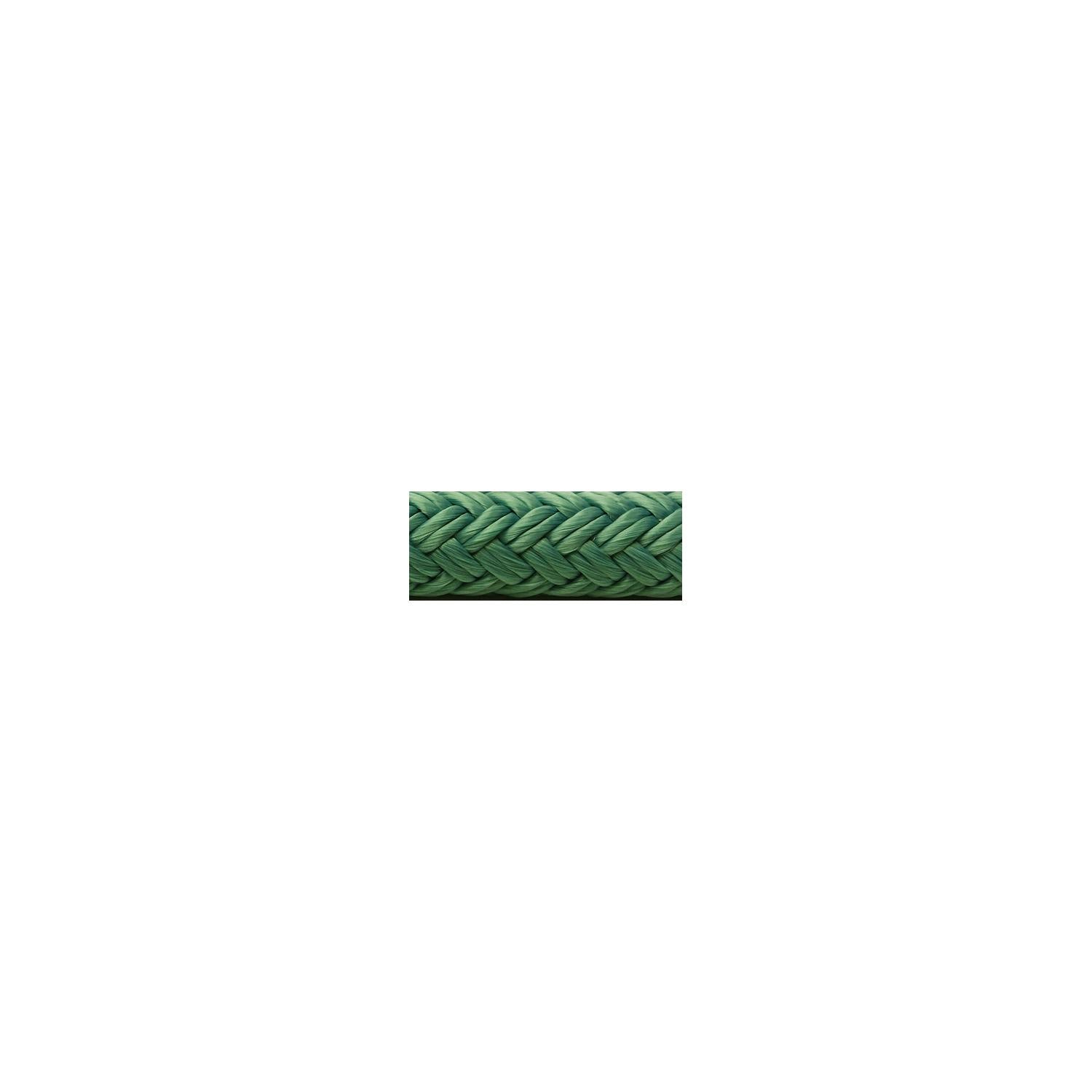 Seachoice Double-Braid Nylon Dock Line w/ Eye Splice, Pre-Shrunk, Heat Stabilized, 1/2 In. X 20 Ft., Teal Green