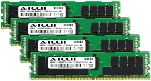 A-Tech 64GB Kit (2x32GB DDR4 3200MHz PC4-25600 ECC RDIMM 2Rx4 Dual Rank 1.2V ECC Registered DIMM 288-Pin Server & Workstation RAM Memory Upgrade Modules (A-Tech Enterprise Series