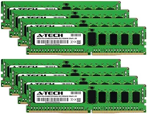 A-Tech 64GB Kit (2x32GB DDR4 3200MHz PC4-25600 ECC RDIMM 2Rx4 Dual Rank 1.2V ECC Registered DIMM 288-Pin Server & Workstation RAM Memory Upgrade Modules (A-Tech Enterprise Series