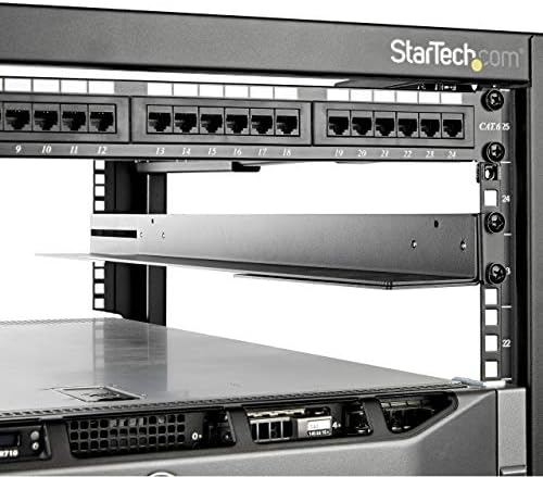 StarTech.com 1U 19 inch Server Rack Rails - 24-36 inch Adjustable Depth - Universal 4 Post Rack Mount Rails - Network Equipment/Server/UPS Mounting Rail Kit HPE ProLiant Dell PowerEdge (UNIRAILS1UB)|B083N35SCZ