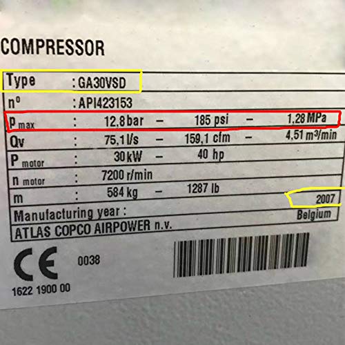 1900070123 Controller Panel for Atlas Copco Screw Compressor (1900-0701-23