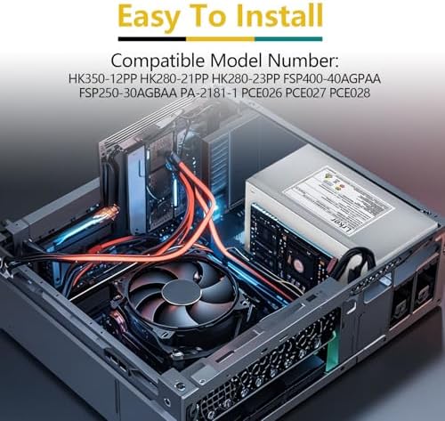 HK350-12PP 400W Power Supply Compatible with Lenovo P300 P310 P320 P410, M/N: FSP400-40AGPAA FSP250-30AGBAA HK280-21PP PCE028, P/N: A6860T A7000T A8800T T4900D SP50H29513 00PC738 m720T m920T|B0D2NG78XS